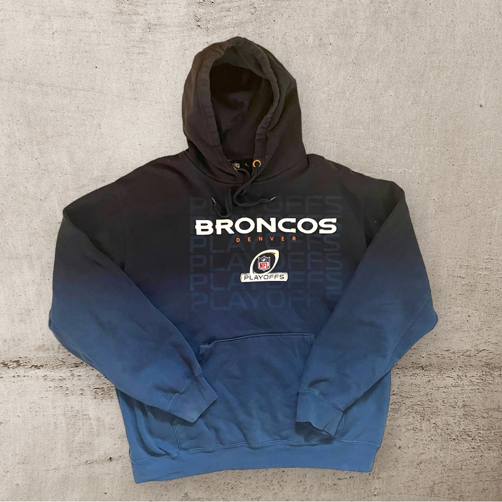 Nfl Denver Broncos Playoff Hoodie In Navy